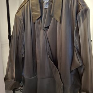 Roaman's Elegant Gray Blazer